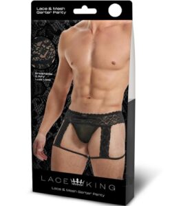 Lace King Lace Mens Panty L/xl Blk