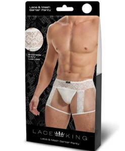 Lace King Lace Mens Panty S/m Wht