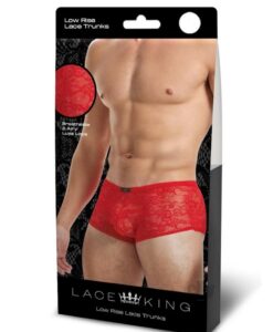 Lace King Lace Boxers L/xl Red