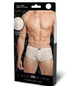 Lace King Lace Boxers S/m Wht