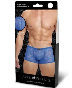 Lace King Lace Trunks S/m Blu