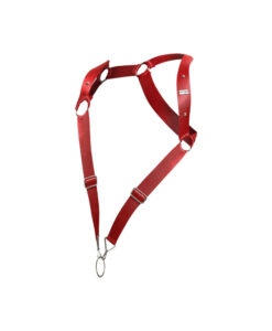 Dngeon Straight Back Harness Cherry One Size
