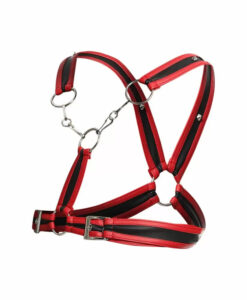 Dngeon Cross Chain Harness Red One Size
