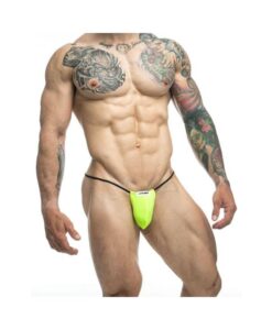Malebasics Justin + Simon Classic G-string Bulge Neon Green S/m