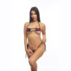 Femme X Microkini Set Strings Red Mirror O/S