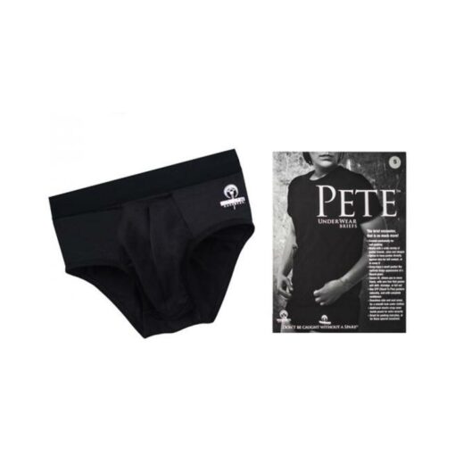 Spareparts Pete Briefs Nylon Packing Underwear Black Size Xl