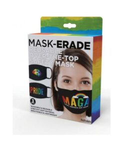 Maskerade Masks - Pride/gay Again/rainbow Kiss - 3-pack