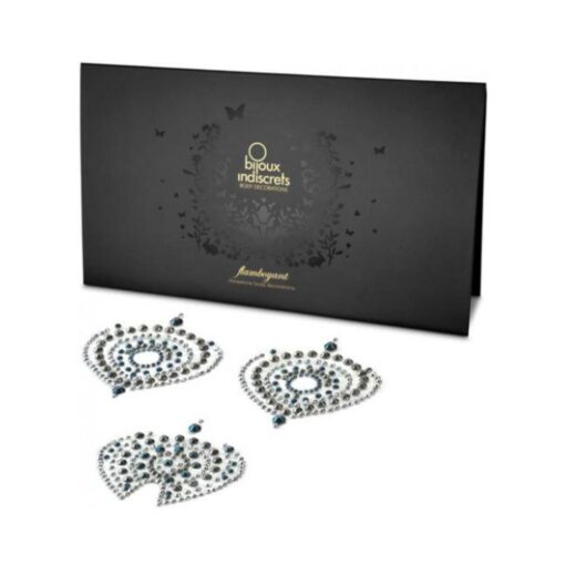 Bijoux Indiscrets Flamboyant Rhinestone Body Decorations Black/silver - Image 3