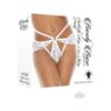 Barely Bare Butterfly Strap Lace Thong Panty White O/s