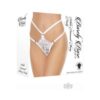 Barely Bare White Diamond Thong Panty White O/s