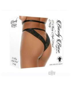 Barely Bare V-thong High-waist Panty Black O/s