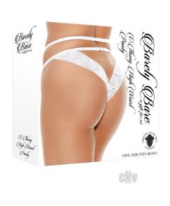 Barely Bare V-thong High-waist Panty White O/s