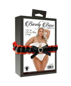 Barely Bare Lace-up Bra & Thong Panty White