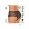 Barely B Split Lace Panty Plus Black