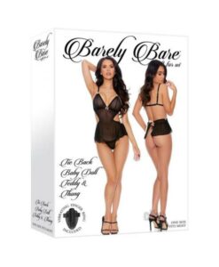 Barely B Tie Baby D Teddy Thong Blk