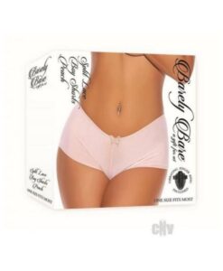 Barely B Split Lace Boy Shorts Peach