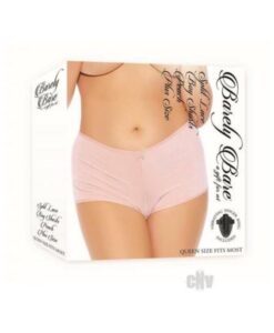 Barely B Split Lace Boy Shorts Ps Peach