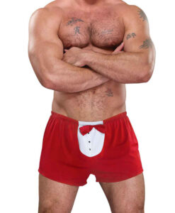 Tuxedo Boxer One Size Red