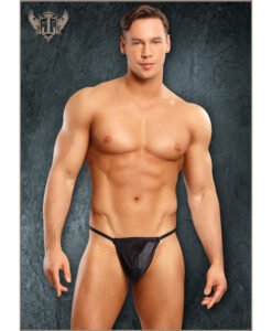 Satin Spandex Posing Strap Black One Size