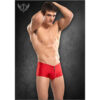 Nylon Spandex Zipper Short Red S/M