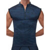 Peak Performance Zipper Muscle Tank Blue Small
