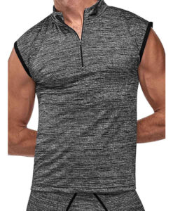 Peak Performance Zipper Muscle Tank Grey Medium