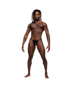 Zodiac Pu Leather Shoulder Harness Black O/s
