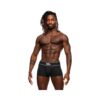 Male Power Modal Rib Pouch Short Black Xl