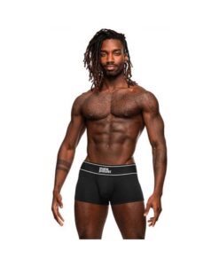 Male Power Modal Rib Pouch Short Black Xl