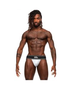 Male Power Modal Rib Jock White S/m