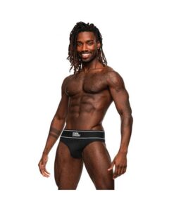 Male Power Modal Rib Bong Thong Black L/xl