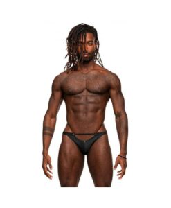 Male Power Magnificence Micro V Thong Black L/xl