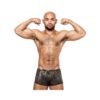 Male Power Round About Mini Short Silver L