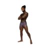 Male Power Sheer Prints Seamless Sheer Short Spatter M
