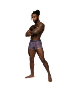 Male Power Sheer Prints Seamless Sheer Short Spatter M