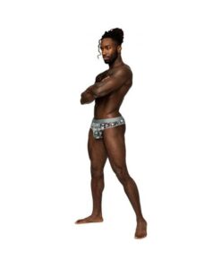 Male Power Sheer Prints Sheer Thong Optical S/m