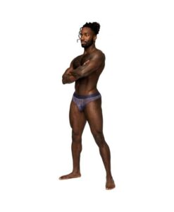 Male Power Sheer Prints Sheer Thong Spatter L/xl