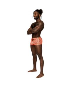Male Power Rude Awakening Cheeky Cutout Short Neon Orange M