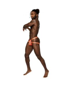 Male Power Rude Awakening Ring Jock Neon Orange S/m