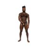 Male Power Sassy Lace Open Ring Thong Black L/xl