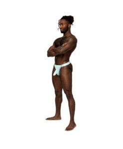 Male Power Easy Breezy Jock Sleeve Aqua S/m