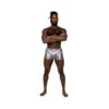 Male Power S'naked Pouch Short Silver/black L