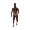 Male Power S'naked Power Sock Silver/black L/xl