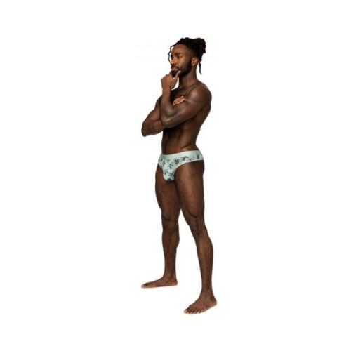 Male Power Sheer Prints Sheer Thong Flamingo S/m