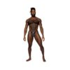 Male Power S'naked Criss Cross Thong Black/blue L/xl