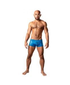 Male Power Kaleidickscope Mini Short Sky Blue Xl