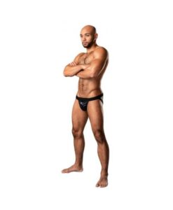 Male Power Kaleidickscope Strappy Ring Jock Black L/xl
