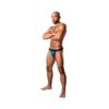 Male Power Kaleidickscope Strappy Ring Jock Sky Blue L/xl