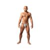 Male Power Labyrinth Posing Strap Grey Weave O/s