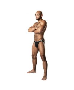 Male Power Infinite Comfort Amplifying Strappy Jock Black L/xl